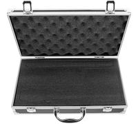 LIFKICH Caja de micrófono de Metal, Estuche Negro para micrófono y Accesorios, Capa Interna de Espuma, protección contra caídas, Uso en Exteriores