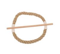 LIFKICH Cinta para Cortinas de Cuerda y Madera Accesorio Elegante y Práctico para Decoración del Hogar Sujeta Cortinas con sin Taladrar para Ventanas y Regalo de Inauguración de Casa