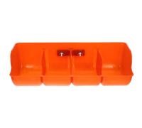 LIFKICH Comedero Plástico para Cerdos y Ganado 4 Compartimentos, Sistema Antivuelco para Alimentación en Granjas y Criaderos de Lechones