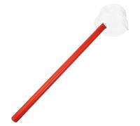 LIFKICH Cuchara de Té de Vidrio de Borosilicato Alta Transparencia Mango Rojo, Utensilio para Cocina y Restaurante, Cucharilla para Infusiones y Vajilla de Cristal para Uso Doméstico