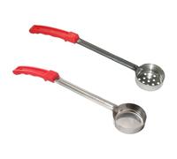 LIFKICH Cucharón para Controlar Porciones de Alimentos Mango Largo y Fácil de Limpiar, Utensilios de Cocina de Acero Inoxidable y Pp, Adecuado para Uso Diario en Cocina, Pack de 2 Piezas