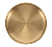 LIFKICH Cuenco Grande Dorado de Acero Inoxidable para Mesa del Hogar y Pasillos, Plato Organizativo para Llaves y Joyas Diseño Minimalista