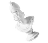 LIFKICH Escultura Decorativa de Busto de Griega en Resina de Color Claro Acabado Realista para Adorno de Hogar y Estudio, Mini Estatua Mitológica
