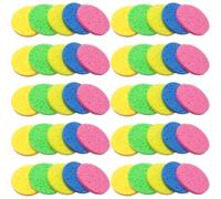 LIFKICH Esponjas Faciales Redondas y Fáciles de Llevar 50 de Celulosa para Limpieza y Cuidado Diámetro 60mm y Grosor 8mm