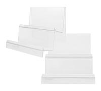 LIFKICH Expositor de Carteras y Cosméticos de Acrílico Transparente, Práctico Bordes Redondeados, 2 Piezas para Tiendas y Centros Comerciales