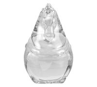 LIFKICH Figura Decorativa Estilo Encantador y Sofisticado de Cristal en Forma de Caballo Gordo, Resistente y Versátil, Adecuado para Mesas de Café y Recibidores