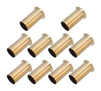 LIFKICH Fundas para Velas de Hierro 30X60Mm Brida, 10 Unidades, Acabado Bronce Antiguo, Compatibles Candelabros Europeos para Iluminación Decorativa Interior