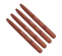 LIFKICH Herramienta de Masaje de Pies 4 Palos de Madera para Acupresión, Masaje Manual Ergonómico para Puntos Gatillo, Uso Doméstico Sesiones de Yoga y Relajación