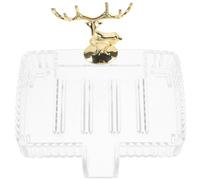 LIFKICH Jabonera Soporte para Pastilla de Jabón de Plástico Práctica y Estable de Baño Diseño Elegante Adecuado para Accesorios de Baño y Adornos
