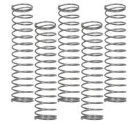 LIFKICH Juego de Resortes Portátiles y Fáciles de Instalar para Trompeta de Acero Inoxidable Plata, 5 Piezas Duraderas para Reemplazo de Botones