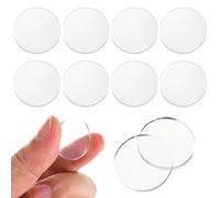 LIFKICH Juntas de Ventosa Autoadhesivas Transparentes para Parachoques de Muebles, 10 Unidades, Almohadillas Amortiguadoras para Estantes de Vidrio y Pequeños Electrodomésticos