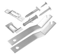 LIFKICH Kit de Herramientas para Colgar Cuadros Ganchos de Seguridad 2 Juegos 1/2 Pulgada Adecuado para Galerías Museos y Hoteles