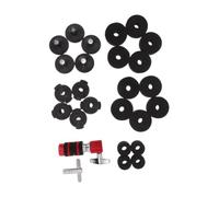 LIFKICH Kit de Repuestos para Platillos de Batería, Negro | Embrague de Hi-hat, Fieltros y Fundas, Llave en T, Tuercas de Plástico, Uso Profesional y Doméstico