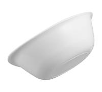 LIFKICH Lavabo Diseño Apilable y Ovalado Portátil de Acrílico Blanco para Lavarse la Cara y Adecuado para Viajes y Baño