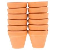 LIFKICH Mini Maceteros de Absorbentes 12 Piezas 5.5X5 CM Drenaje para Plantas de Interior y Cultivo de Suculentas
