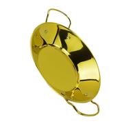 LIFKICH Olla Seca de Acero Inoxidable Dorado con Resistencia Corrosión y Diseño de Mango Ergonómico para Cocina Sencilla y Preparación de Mariscos y Despojos