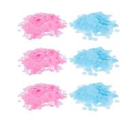 LIFKICH Paquete De 6 Confeti para Revelación de Género Ñiño en Papel Redondo Rosa y Azul, Fácil de Lanzar y Seguro para Fiestas de Revelación de Género y DIY
