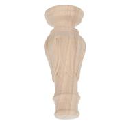 LIFKICH Patas de Madera para Muebles Estilo Europeo Diseño Artístico Tallado, Patas de Mesa Robustas de Madera Maciza 20x7,3 Cm para Proyectos de Restauración y Mejoras Personalizadas