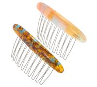 LIFKICH Peinetas laterales francesas para mujer 2pcs con diseño minimalista y agarre firme para peinados elegantes y recogidos