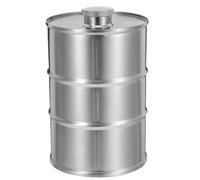 LIFKICH Petaca Fácil de Limpiar y Versátil de Acero Inoxidable de 750ml Diseño Único de Barril de Gasolina para Senderismo y Actividades al Aire Libre