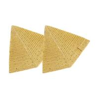 LIFKICH Pirámide Egipcia Decorativa 2 Piezas de Resina, Modelo Dorado para Escritorio y Ambiente Vintage en Hogar