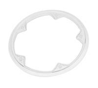 LIFKICH Protector de Plato de Bicicleta 5 Orificios Grandes y 48 Dientes | Plástico Ligero, Reduce Salpicaduras de Grasa y Desgaste, Diseño Suave y Moderno para Trayectos y Viajes