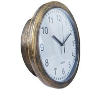 LIFKICH Reloj de Pared en PVC y Orgánico Vintage Silencioso con Caja de Almacenamiento Creativa, Diseño Artístico para del Hogar y Sala