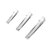 LIFKICH Set de 30 Pinzas Pelo de Acero Inoxidable Color Plata, Accesorio DIY para Lazos y Complementos de Cabello para Familia y Amigos
