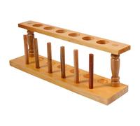 LIFKICH Soporte Gradilla Tubos de para y de Madera Portátil Diseño y Resistente para Organizar para