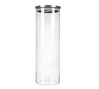 LIFKICH Tarro de Cristal para Cocina 1700ml, Vidrio y Acero Inoxidable