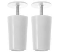 LIFKICH Topes Conveniente de Plástico de Persianas Blanco para Cortina Instalación Larga Duración, 2 Piezas y Estores para Hogar y Oficina