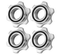 LIFKICH Tuerca de Fijación para Mancuernas, Hierro Fundido Antideslizante 2,5 CM, Juego de 4 Collar de Seguridad para Ejercicios de Musculación