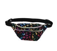 LIFKOME 1 Bolsa De Bolsillo para Teléfono Móvil para Mujer Y Niña Bandolera Riñonera Informal para Correr Bolso De Tela Negro