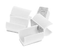 LIFKOME 1 Juego Alfombra del Piso Proteger La Madera Dura Protector De Suelo Almohadillas Patinar De Piso para Piernas De Muebles Chair Blanco El Plastico 5 Piezas