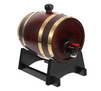 LIFKOME 1 Juego Barril De Vino Barricas De Roble Dispensador De Bebidas Para Bares Contenedor De Almacenamiento De Barril De Dispensadores De Cocteles 3l Madera Anticuado Barril De Cerveza