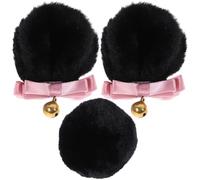 LIFKOME 1 juego de pinzas para el pelo con orejas de oso para mujer, accesorios para mujeres y niñas, diadema de orejas de animal, accesorios para mujer, disfraz de cola de oso, orejas y cola de oso,