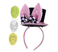 LIFKOME 1 Juego Diadema De Conejito Aro De Pelo De Conejo Tocado De Conejita Sombreros De Orejas De Conejo Disfraz De Orejas De Conejo Accesorio De Cosplay De Fiesta De Pascua Black Paño