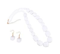 LIFKOME 1 Juego kit de joyería de acrílico para niña gala joyas de acrílico con estilo collar de cuentas largas de acrílico pendiente de acrílico pendientes de mujer elegantes