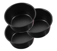 LIFKOME 1 juego Moldes Para Tazas De Pudín Moldes Redondos Moldes Para Hornear Moldes Para Hornear Pasteles Moldes Para Muffins Moldes Para Muffins Moldes Para Pasteles 3 piezas
