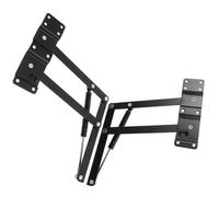 LIFKOME 1 Par de Bisagras Resorte para Mesa de Centro y Sofá, Acero Negro, Bisagra Abatible Simétrica de Soporte Neumático para Muebles Plegables