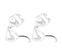 LIFKOME 1 Par De Pendientes Sencillos Personalizados Que Combinan Con Todo Pendientes Colgantes Para Mujer Chapados En Oro Pequeños Y Modernos Con Parte Trasera Plana De Plata