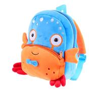 LIFKOME 1 Pc Mochila para niños School Bag Kinder Bueno Plush Mini Animales Peluche Bolsa jardín Infantes Mini Bolsa Viaje Lindo Bolso Cangrejo Bolsa niño Felpa