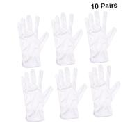LIFKOME 10 Guantes Microfibra sin Polvo Protección Talla para Joyería Limpieza Industrial y Manipulación Segura