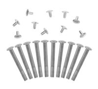 LIFKOME 10 Juegos Varilla Abanico de Acero Inoxidable para Reparación de Ventiladores Plegables, Kit de Fijación Duradero Remaches de Cabeza Redonda para Proyectos de Abanicos Hechos