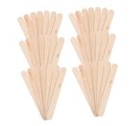 LIFKOME 10 paquetes Palitos de Madera para Manualidades Bastones Lisos para Hacer Polos y Helados Resistentes No Tóxicos y Reutilizables para Bricolaje Infantil