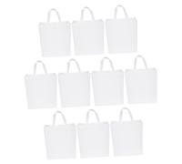 LIFKOME 10 Piezas Bolsa de Compras no Tejida Bolsa de Lona Bolsa de Almacenamiento Reutilizable Bolsas de supermercado Plegables Bolsa de supermercado Plegable Bolsa de Verduras de Mano