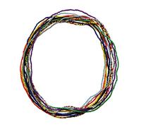 LIFKOME 10 Piezas cadena para el cuerpo con cuentas Rosario collar delicado celebrations mothers day party body chain bailes perlas de cintura para las mujeres cuentas de cintura