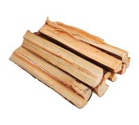 LIFKOME 10 Piezas de Leña Falsa para Chimenea, Troncos Partidos de Madera Auténtica para Decoración Interior, Insertos de Chimenea Limpios para Ambiente Cálido y Fiestas Fogata