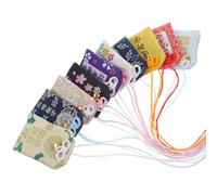 LIFKOME 10 Piezas Omamori Japonés Amuletos Bolsitas de Bendición Coloridos Resistentes Decoración Tradicional para Casa y Coche