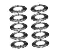LIFKOME 10 piezas Peine Elástico Circular Flexible para Mujer y Niña Diadema Soporte Plástico Extensible para Tipo de Cabello Cómodo y Seguro para Peinados y Deporte